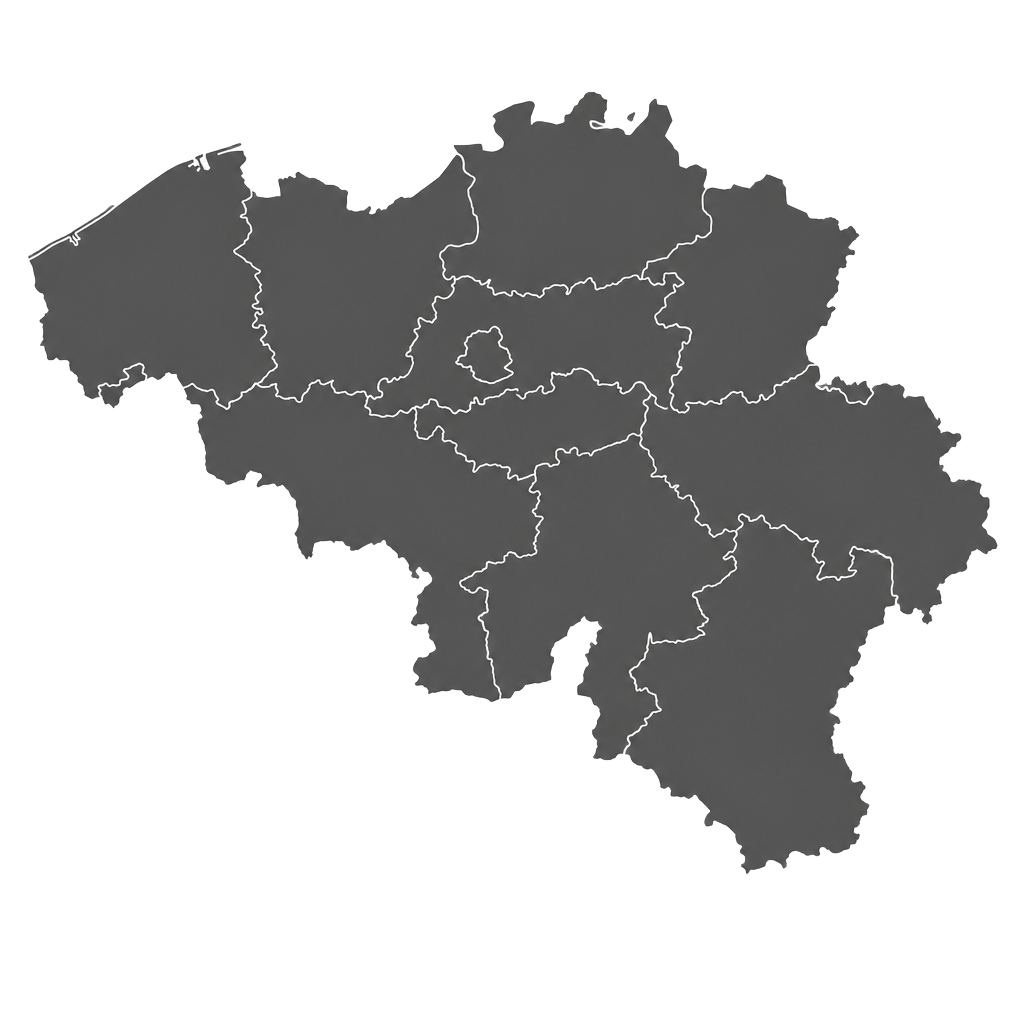 Carte de la Belgique